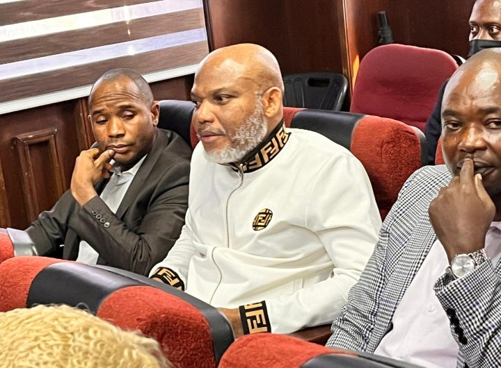 Embattled IPOB leader, Nnamdi Kanu in court