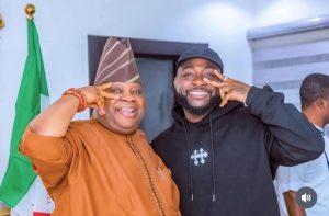 Osun Governor Ademola Adeleke and Afrobeat singer, Davido