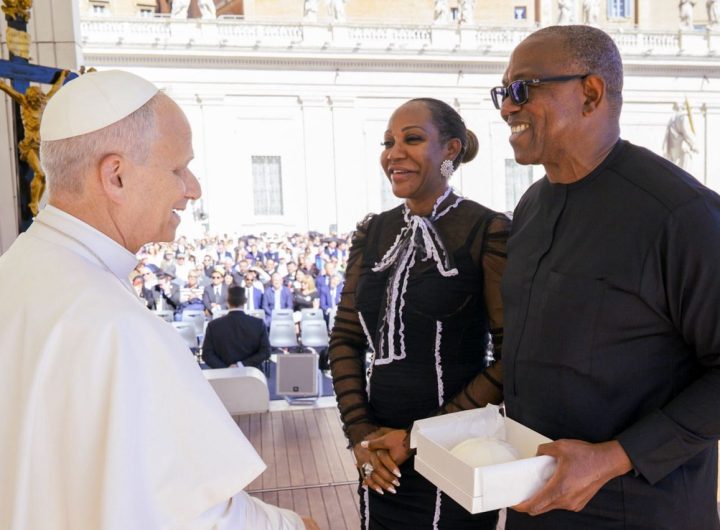Peter Obi visited St. Peter’s Basilica for the Papal General Audience, where His Holiness Pope Leo XIV delivered a message on hope, perseverance, and faith during hard times.