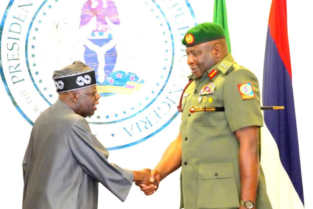President Bola Tinubu and CDS Oluyede