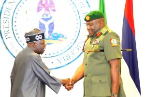 President Bola Tinubu and CDS Oluyede