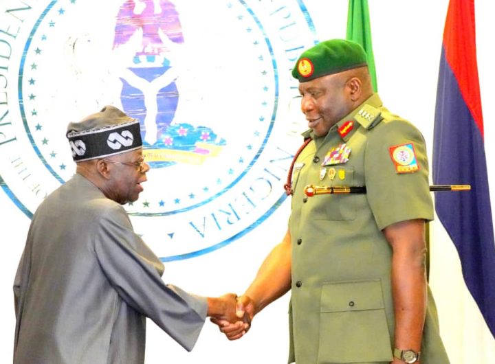 President Bola Tinubu and CDS Oluyede