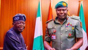 President Bola Tinubu and CDS Oluyede