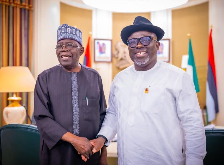 President Bola Tinubu and Delta State Governor, Sheriff Oborevwori