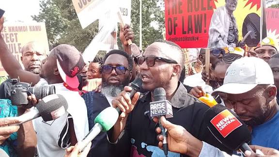 Sowore leads #FreeNnamdiKanu protest in Abuja