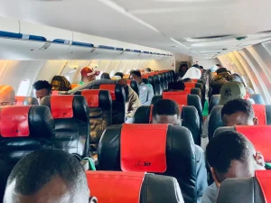 Super Eagles of Nigeria lands in Uyo 1