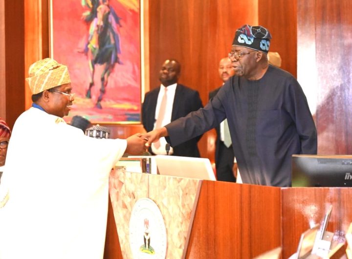 Tinubu swears in new INEC Chairman Amupitan