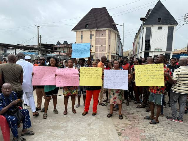 Traders protest Lagos market demolition plan ahead of festive season