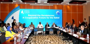 Borno State Governor, Prof. Babagana Zulum during a roundtable discussion of the 5th Aswan Forum for Sustainable Peace and Development held in Aswan, Egypt.