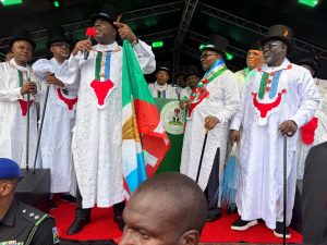 Yenagoa agog as Tinubu receives Governor Diri, others Into APC