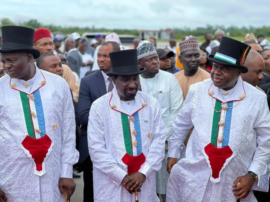 Yenagoa agog as Tinubu receives Governor Diri, others Into APC