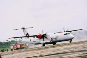 Bayelsa launches new aircraft 1 Bayelsa makes history with first state-owned aircraft inaugural flight Bayelsa State stepped into a new chapter of its history on Monday as the first of its newly acquired aircraft touched down at the Bayelsa International Airport—an event greeted with thunderous cheers, a water-cannon salute, and a deep sense of collective pride. The ATR-72/600 aircraft, loaded with about 50 passengers and crew, departed the domestic wing of the Nnamdi Azikiwe International Airport in Abuja at 9:30 a.m. On board were Governor Douye Diri; former deputy governor, Rear Admiral Gboribiogha John-Jonah (rtd); federal lawmakers from the state; Minister of State for Petroleum (Oil), Senator Heineken Lokpobiri; NDDC Managing Director, Dr. Sam Ogbuku; President of the Ijaw National Congress, Prof. Ben Okaba; PANDEF National Chairman, Dr. Boladei Igali; and several other dignitaries. At exactly 10:40 a.m., the aircraft descended into Bayelsa’s skies and rolled onto the runway to a rousing welcome from a massive crowd that had gathered hours ahead to witness what many described as “history in motion.” The moment was more than ceremonial for Governor Diri—who called it “a historic day for every Bayelsan.” “Six years ago, we promised the people of Bayelsa a future of air connectivity and opportunity. "Today, that promise takes wing: Bayelsa is launching its own commercial air services,” he declared, standing before the gleaming aircraft that had just completed its inaugural trip. He continued: “On behalf of your Government of Renewed Hope for Assured Prosperity, I am delighted to commission the first of two ATR-72/600 aircraft, each configured to carry 72 passengers and crew. "This achievement marks the beginning of a new era of connectivity for Bayelsa, bringing regular and reliable air services that fuel modern commerce and development, connecting businesses to new markets, and empowering our people to thrive.” Diri also announced that the aircraft, which had been operating under the name Pioneer Airline, would be rebranded as Air Bayelsa or Bayelsa Air before commencing full commercial operations. According to him, this is to reflect its true ownership and identity as a state asset. The governor took a moment to honour those whose earlier efforts laid the foundation for the state’s aviation journey—particularly the late former Governor Diepreye Alamieyeseigha, who first envisioned the airport, and former Governor Seriake Dickson, who pushed the project to completion. He also commended Premium Trust Bank, Pioneer Airline, and the Bayelsa House of Assembly for their roles in making the dream a reality. For Air Vice-Marshal Nelson Calmday (rtd), Managing Director of Bayelsa Airport Limited, the launch signals the beginning of broader connectivity across the South-South. He noted that the airline will operate daily Lagos and Abuja flights, with plans to extend services to other Niger Delta states. Captain Henry Ungbuku, MD of Pioneer Airlines, described the partnership as deeply personal and symbolic. He said the company “embodies the dreams and aspirations of the people of Bayelsa and the entire Niger Delta,” thanking Governor Diri for the trust placed in the airline. He assured the crowd that “they will not let Bayelsa down.” Premium Trust Bank’s CEO, Emmanuel Emefienim, highlighted the project as a case study in strategic collaboration, expressing pride in the bank’s role in securing the aircraft. Lawmakers were also unanimous in their support. Speaking for the National Assembly Caucus, Senator Konbowei Benson praised the governor’s foresight and promised legislative backing for aviation-driven development. Senator Lokpobiri, the Minister of State for Petroleum Resources (Oil), urged the state to ensure sustainability: He advised the government to “lead by example” by paying for official travel on the airline. For Dr. Sam Ogbuku, NDDC Managing Director, the acquisition marks a vital link between Bayelsa and the rest of the country. He pledged NDDC’s readiness to collaborate with the airline to ensure its growth. PANDEF Chairman, Dr. Boladei Igali, wrapped up the celebration with a message of regional pride, expressing confidence that Governor Diri’s achievements would propel Bayelsa to “new heights.” With the inaugural landing now a proud memory, Bayelsa looks set to join Nigeria’s aviation map—not just as a state with an airport, but as one with its own aircraft, its own ambitions, and its eyes firmly on the future.