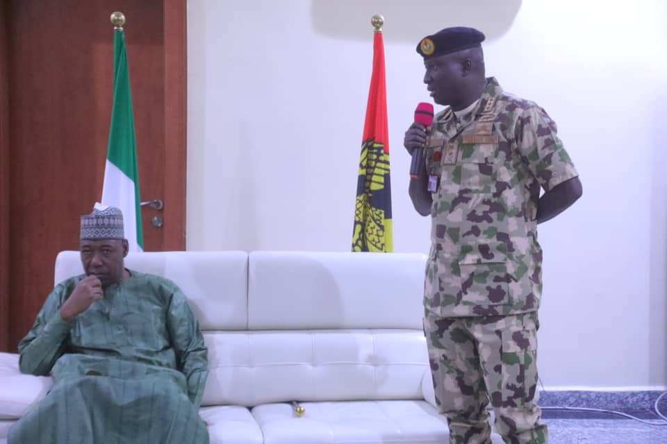 Boko Haram: Zulum meets COAS, says the worst is over 3 Borno State Governor, Babagana Zulum and the Chief of Army Staff (COAS), Lieutenant General Shuaibu Waidi, during a meeting in Maiduguri.