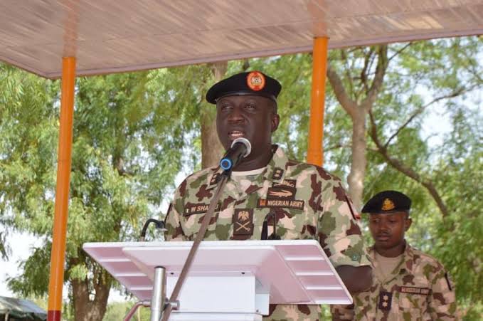 COAS Wahidi Shaibu visits troops in Maiduguri, pledges improved welfare and wider operations 2 COAS SHU'AIBU meets troops in Maiduguri