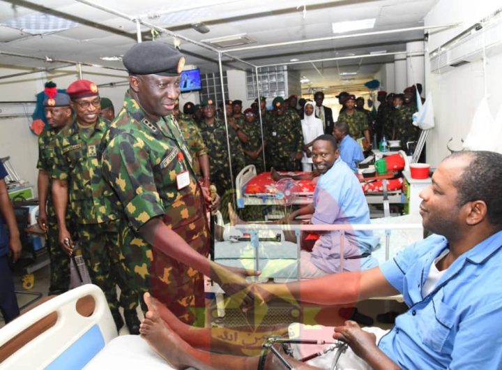 COAS visits injured troops, assures them of adequate medical care