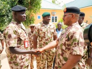 COAS meets troops in Maiduguri Borno