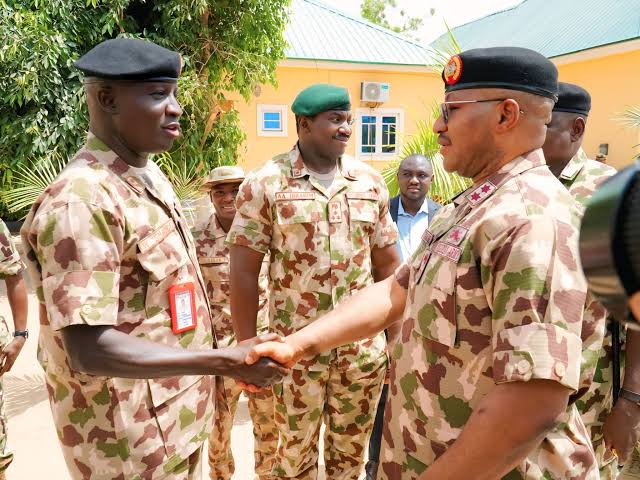COAS meets troops in Maiduguri Borno