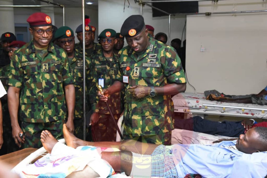 COAS visits injured troops, assures them of adequate medical care 2 COAS visits injured troops, assures them of adequate medical care