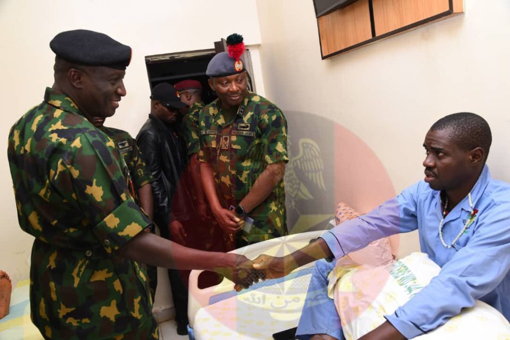 COAS visits injured troops, assures them of adequate medical care 3 COAS visits injured troops, assures them of adequate medical care