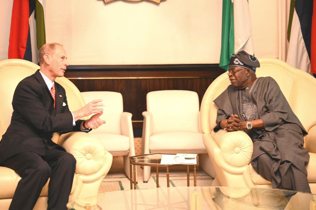 Tinubu: Our economic reforms designed to equip Nigerian youths with world-class skills 3 President Bola Ahmed Tinubu (right) and Duke of Edinburgh, Prince Edward during the President Tinubu audience with Prince Edward at the Presidential Villa Abuja on Monday. Photo Credit: State House