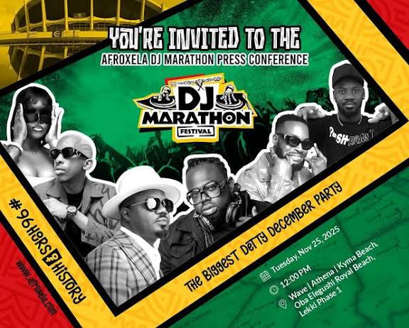 Lagos set for 96-hour DJ marathon festival