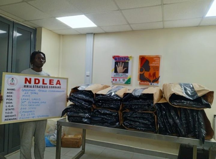 NDLEA arrests music artist while attempting to take delivery of 140 bags of loud concealed in bathtub