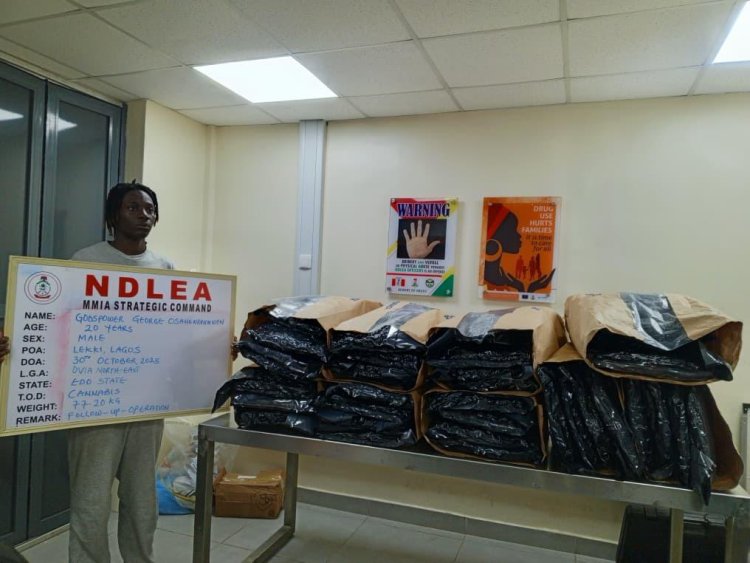 NDLEA arrests music artist while attempting to take delivery of 140 bags of loud concealed in bathtub