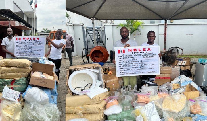 Saudi-bound wanted drug lord arrested as NDLEA raids his clandestine colos lab in Lagos