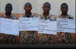 Nigerian Army dismisses 4 soldiers fighting Boko Haram insurgency in North-East over alleged violation of standing order