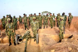 Nigerian Army troops in action