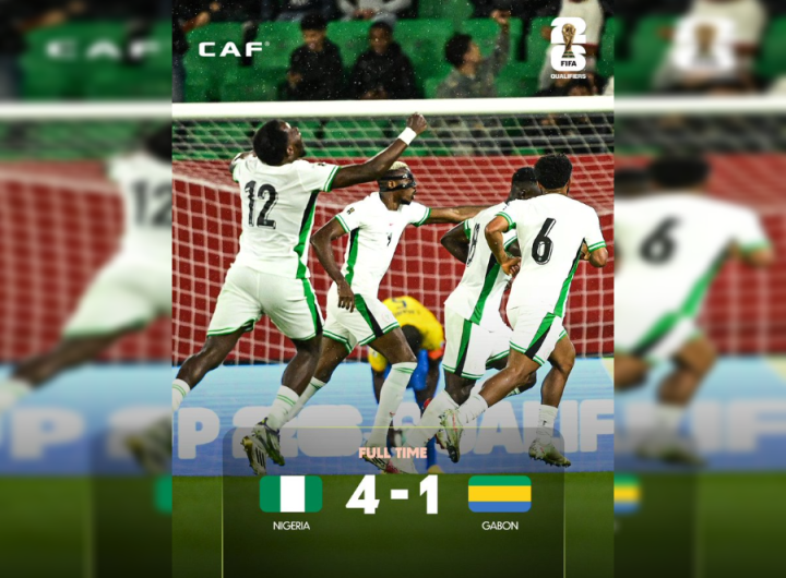 Osimhen scores twice as Nigeria beat Gabon 4–1 to reach World Cup play-off final