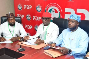 PDP crisis escalates as Wike-backed faction expels Makinde, Mohammed, Lawal, Turaki, Wabara, others