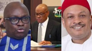 Fayose, Wike and Anyanwu were expelled from the PDP over antiparty activities