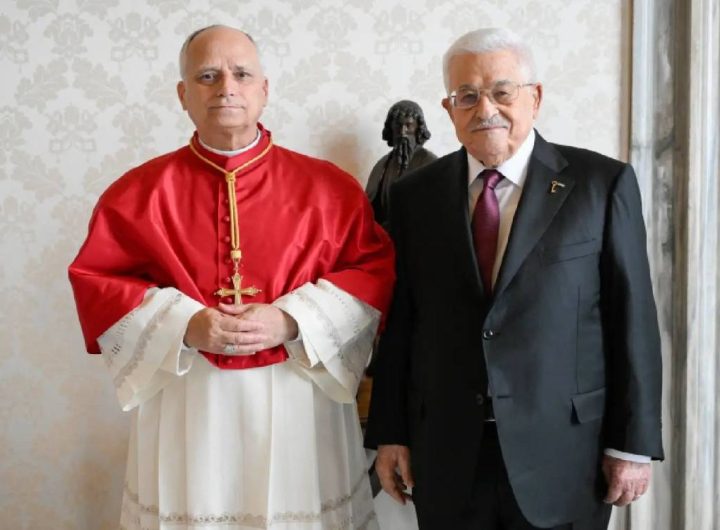 Pope Leo XIV on Thursday hosted Palestinian President Mahmoud Abbas at the Vatican