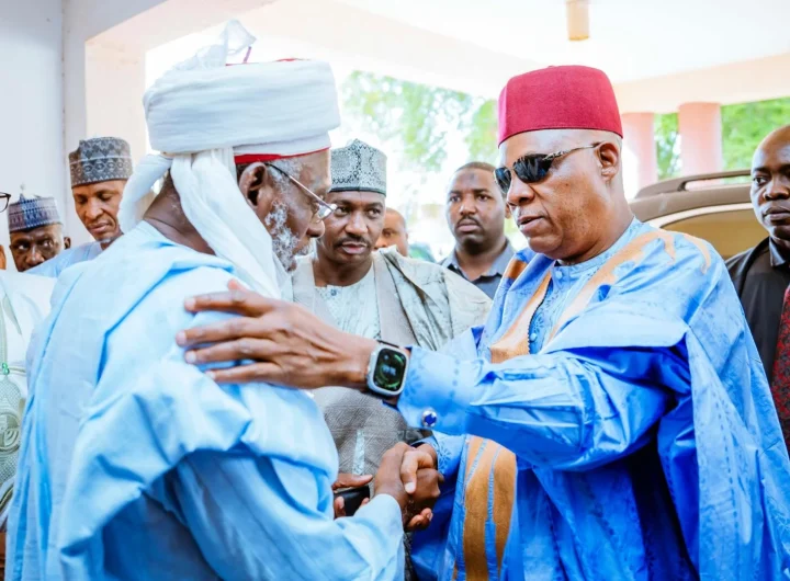 Shettima leads FG delegation on condolence visit to the late former president's family in Sokoto