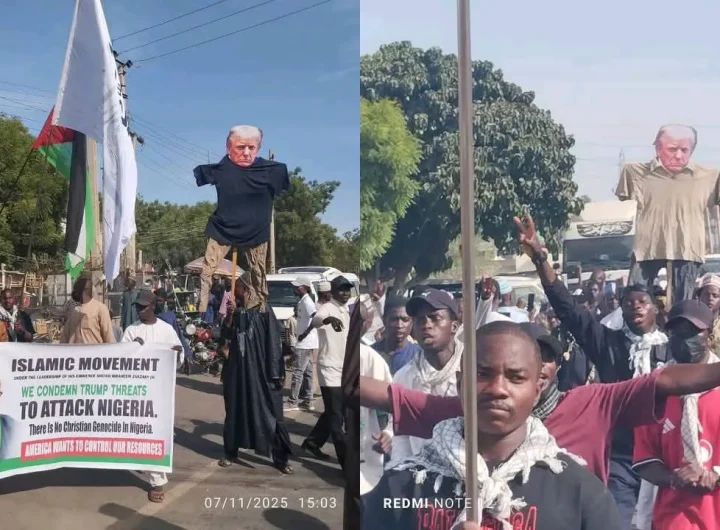 Shi’ite protest rocks Kano as IMN members condemn Trump’s threat to attack Nigeria