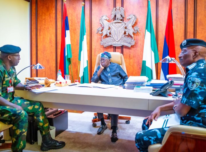 Tinubu meets IGP and service chiefs