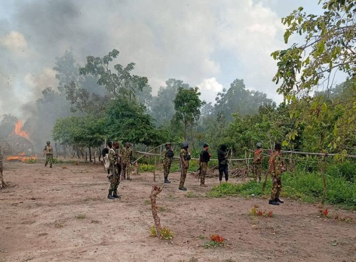 Military troops raid bandits camp