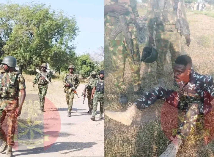 Troops neutralise militia in Taraba, arrest police culprit, recover weapons By JOHN MKOM, Jalingo Troops of 6 Brigade, Nigerian Army, have neutralised four armed militia members and recovered weapons during a rapid and coordinated response to renewed communal violence in Usmanu Village, Karim Lamido Local Government Area of Taraba State. Acting Assistant Director, Army Public Relations, 6 Brigade Nigerian Army, Lieutenant Umar Muhammed, said the operation happened in the early hours of Sunday, 30th of November 2025. Muhammed said the operation followed credible intelligence indicating a resurgence of long-standing land disputes between the Shomo and Wurkun communities. The dispute escalated into armed clashes, resulting to killing of many people and destruction of property, including the burning of houses. He said In response to the credible information, the 6 Brigade immediately deployed forces to restore order and prevent further deterioration of the security situation. "Upon reaching the area, the troops came under fire from armed assailants emerging from the Fadama axis. A brief but fierce exchange ensued, during which the soldiers neutralised four of the attackers. "Subsequent exploitation of the area led to the recovery of 3 dane guns, 1 fabricated AK-47 rifle. 25 rounds of 7.62mm special ammunition and 2 motorcycles He further revealed that a particular development that underscores the complexity of the conflict, a personnel of the Nigeria Police Force (NPF) found operating alongside the armed militia "He was arrested. He is currently undergoing further investigation and profiling to determine his level of involvement. The police public relations officer Taraba state command (PPRO) ASP Victor did not answer his calls to comment on the involvement of the police personnel as at the time of filling this report.