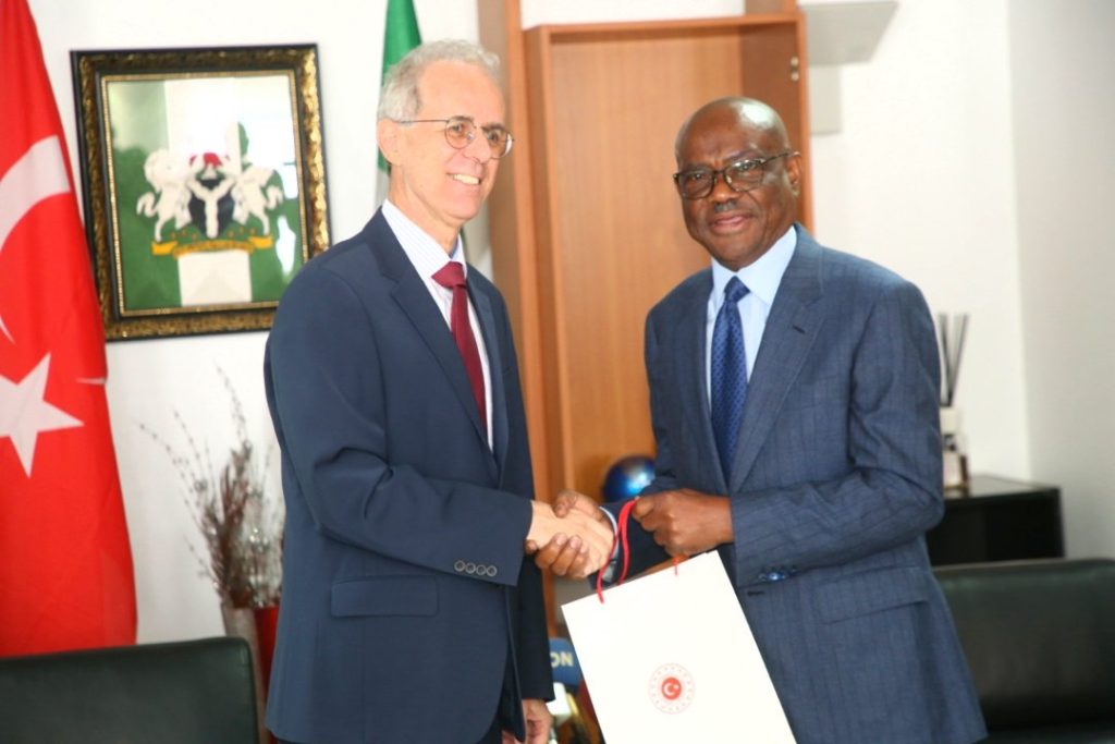 Turkey eases visa For Nigerian businessmen as Ambassador visits Wike, seeks stronger economic ties