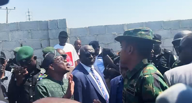Wike clash with Soldiers in Abuja over Land