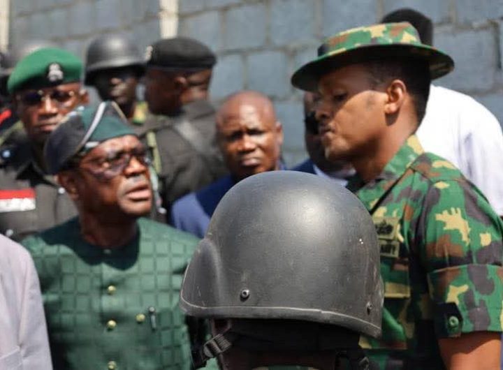 FCT Minister, Nyesom Wike clash with soldiers over disputed Abuja land