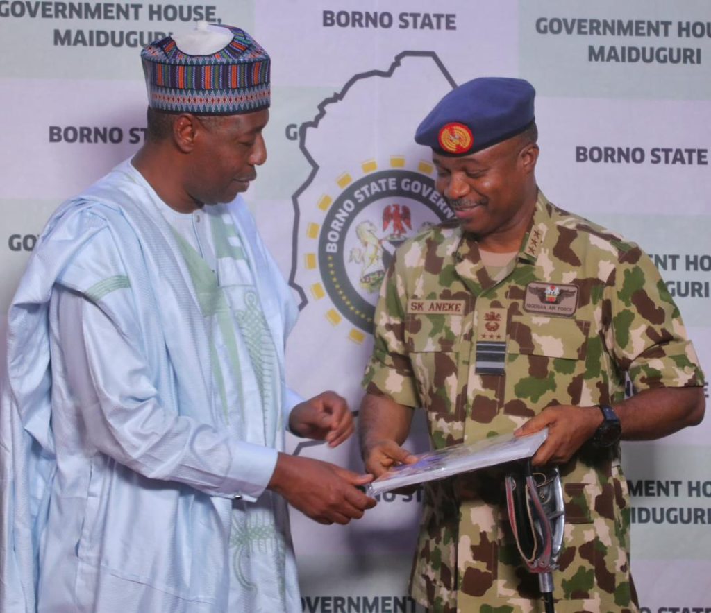 Zulum calls for joint military operation to crush terrorists stronghold in Lake Chad