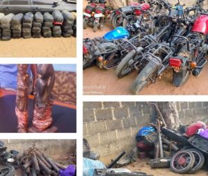 Benue police bust syndicate, recover stolen motorcycles and charms; rescue children