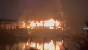 A devastating fire at Birch By Romeo Lane nightclub in Arpora, Goa, India