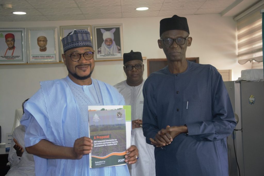 ABU Vice-Chancellor, Prof Adamu Ahmed, and Zamfara State Governor Dauda Lawal