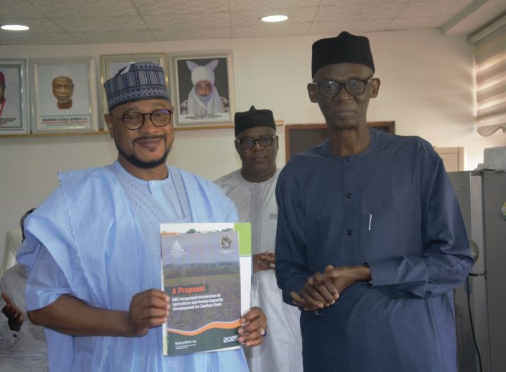 ABU Vice-Chancellor, Prof Adamu Ahmed, and Zamfara State Governor Dauda Lawal