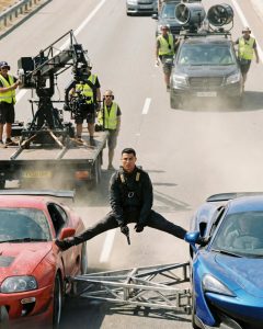 Amazing shot of Ronaldo on set of new Fast & furious