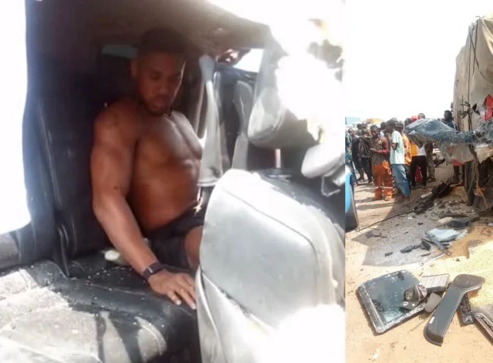 Anthony Joshua survives car accident as 2 foreign nationals die on Lagos–Ibadan expressway