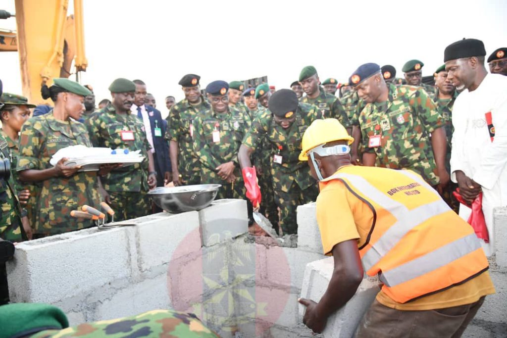 COAS commissions houses at Tinubu Barrack abuja